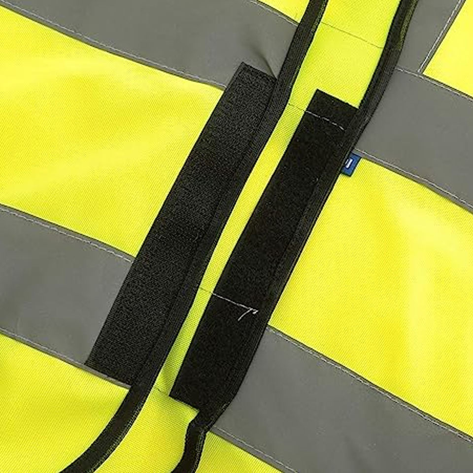 Custom Work High Visible Clothing Yellow Neon Color Traffic Construction Safety Reflective Workers Vest With Logo