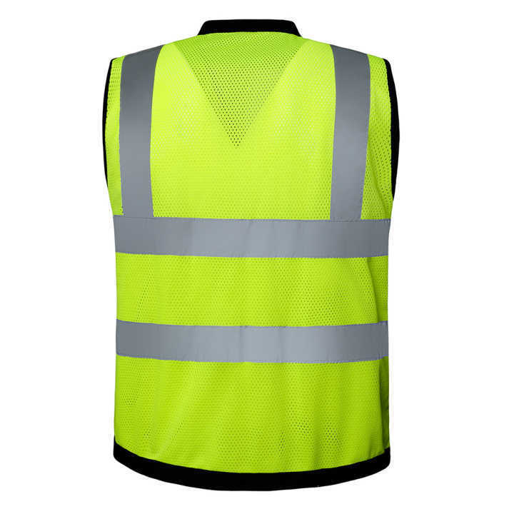 Road High Visibility Safety Reflection Vest Fluorescent Yellow Cheap Reflective West Hi Vis Running Safety Worker Vests