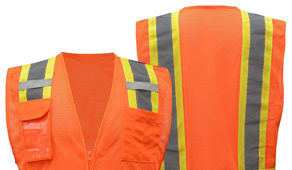 Custom Color (XS-8XL) Hi Vis Viz High Visibility Reflective Zip Pocket Security Waistcoats Jacket Workwear Vests