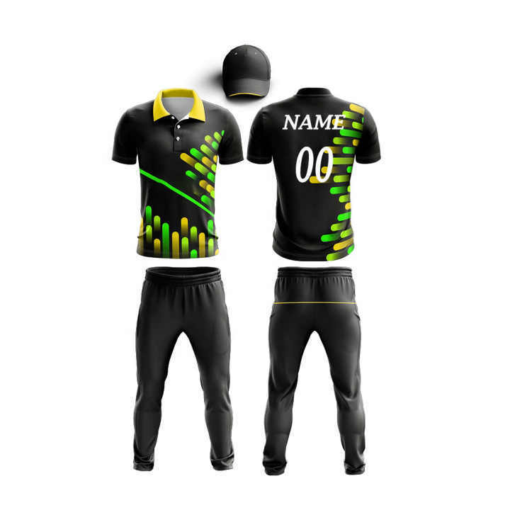 Custom Made College Team New Sublimation Cricket Jersey Pattern Man Team Cricket Uniform Set