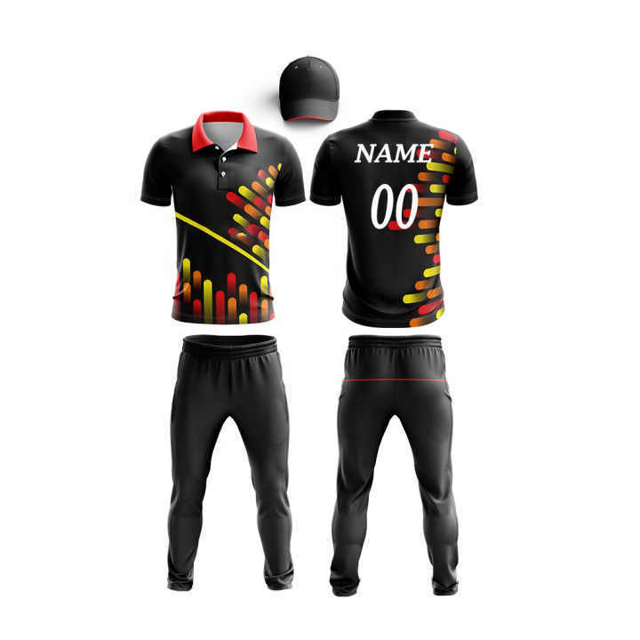 Custom Made College Team New Sublimation Cricket Jersey Pattern Man Team Cricket Uniform Set