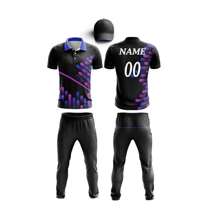 Custom Made College Team New Sublimation Cricket Jersey Pattern Man Team Cricket Uniform Set