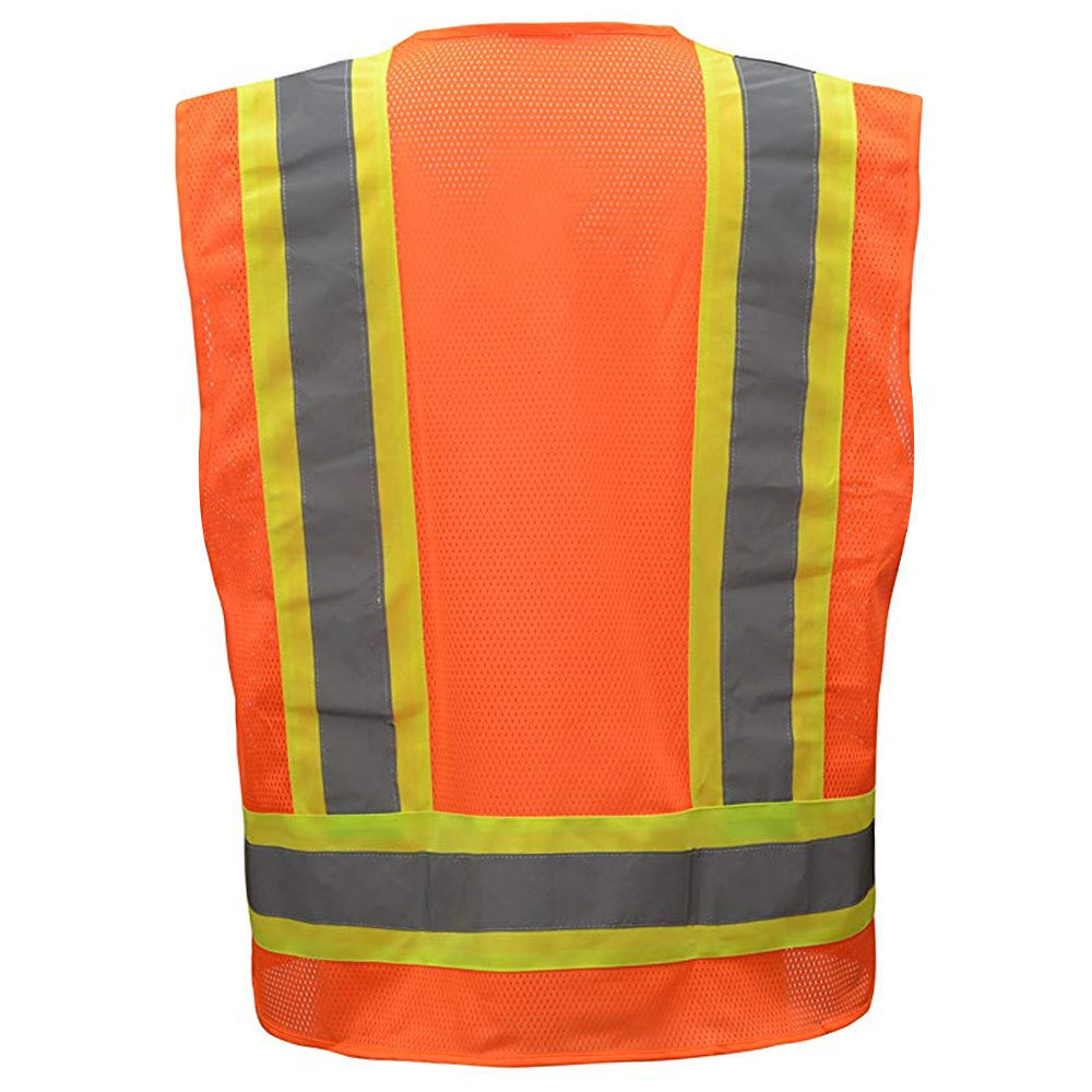 Custom Color (XS-8XL) Hi Vis Viz High Visibility Reflective Zip Pocket Security Waistcoats Jacket Workwear Vests