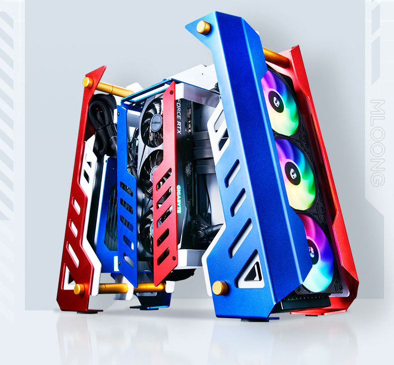 Aluminum Design Computer Cases & Towers Desktop Gaming CPU Computer Hardware PC Case