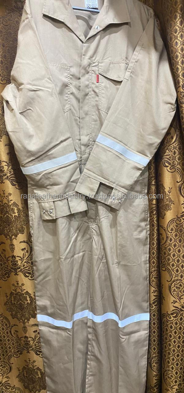 Premium Quality FR Cotton Work Safety Coverall NFPA 2112 Fire Retardant Clothes FRC Clothing