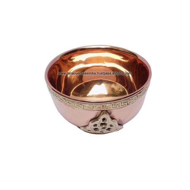 Hot Sale Popular Triquetra Copper Offering Bowls Healing Meditation Altar Rituals Use Incense Smudging and Decorative Bowls