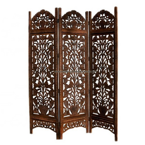 Wooden Traditional Room Divider With Three Panel  for Living Room Bedroom Dining Room And Study