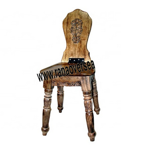 Factory Wholesale Handmade Wooden Dining Chair With Hand Carving For Home Hotel And Office