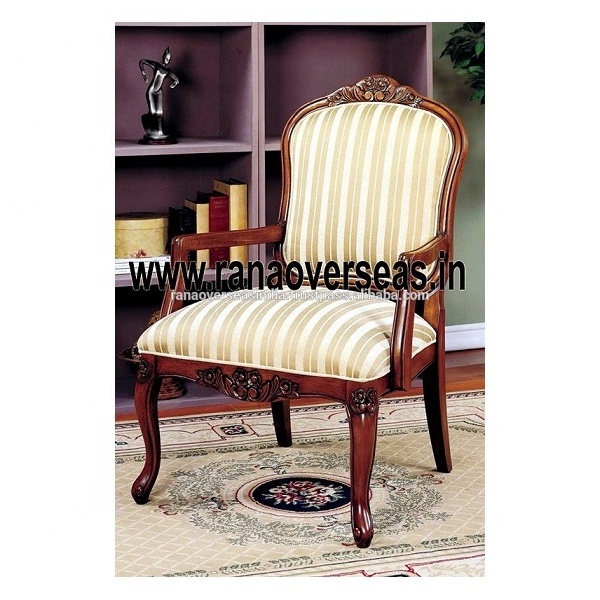 Wholesale Handmade Dining Arm Chair For Dining Room And Restaurant With Hand Carving Design