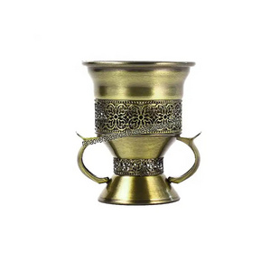 Newest Product Metal Charcoal Incense Burner Incense Censer Bakhoor Burner with Handle Tongs in Bulk Quantity