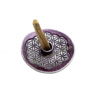 Modern Unique Design Agarwood Metal Aluminium Palo Santo Incense Holder Sage Scent Stick Holder