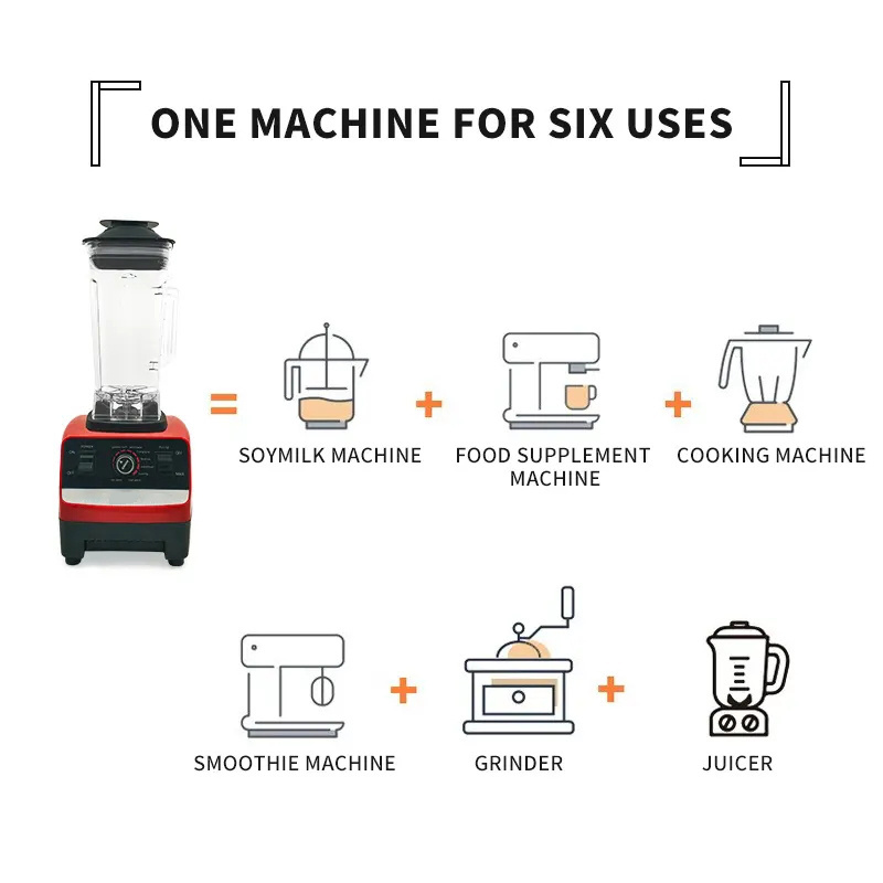 de alta potencia multiusos prosesadora d frutas y berduras para moler frijoles cocidos con silenciador licuadora