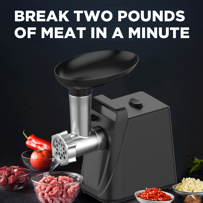 Electric Meat Grinder and Sausage Maker with Stainless Steel Cutting Blade and 2 Grinding Plates for Deer Processing