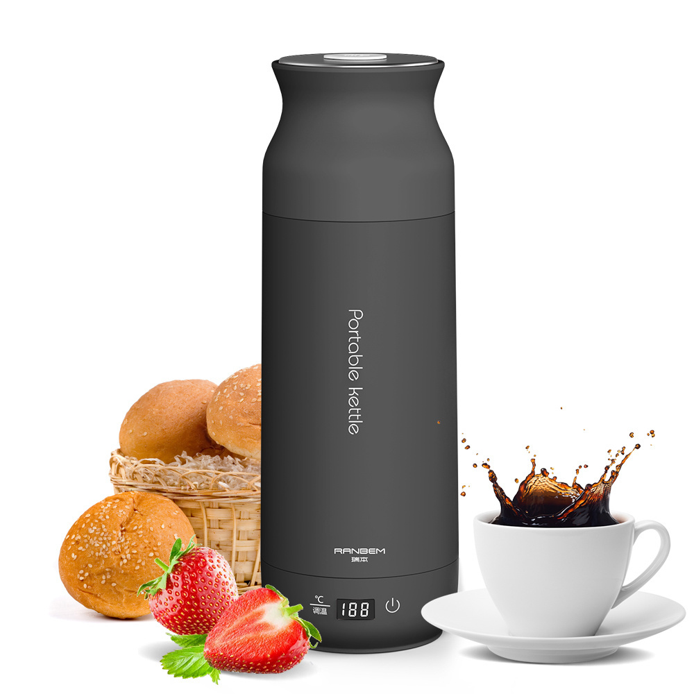 Ranbem 1026R Hot Sale Electric Heating Tea And Coffee Cup Hot Water Bottle Electric Heating Pot Travel Water Kettle