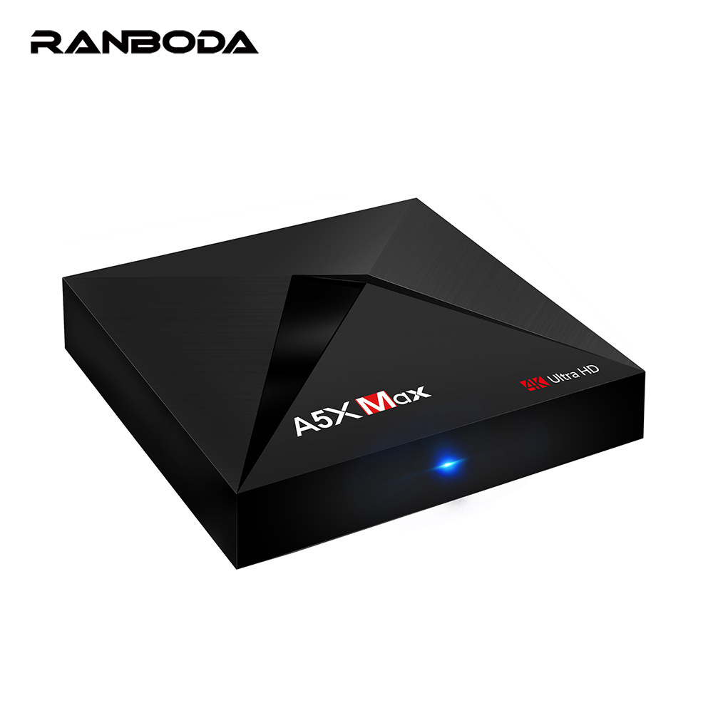 OEM Screen Rotation A5X Max RK3318 RK3328 4GB RAM 32GB ROM 4K Android TV Box for Advisement Player