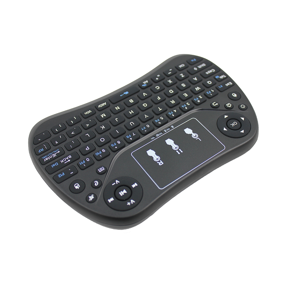 Rechargeable 2.4 GHz Wireless BT Backlit Air Mouse T2 Mini Keyboard