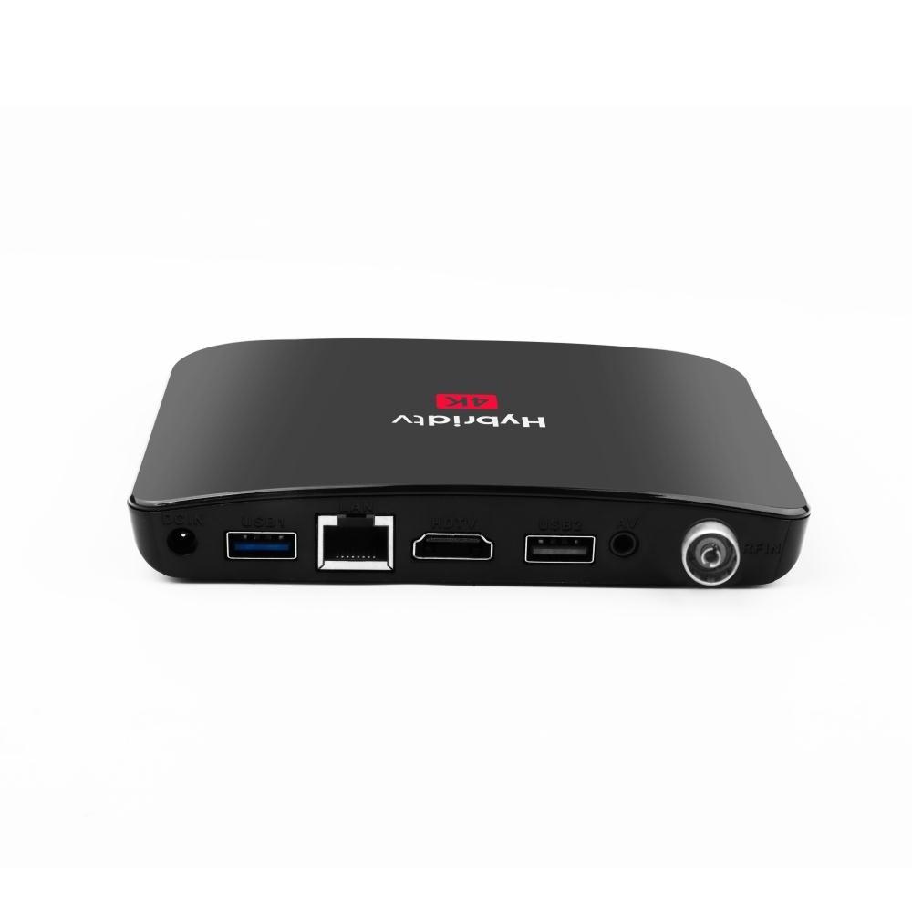 Hot Selling hybrid combo dvb t t2 s s2 c real 4k H.265 iptv Android Tv YouTube Set top box linux stb media player factories