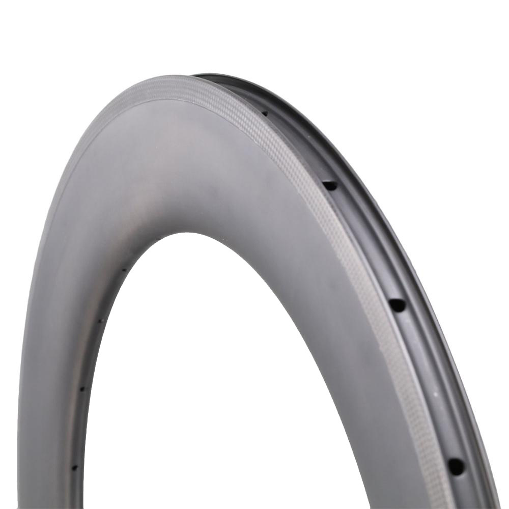 OEM 86mm Race Bike Carbon Rim Wheel 700c shining Carbon clincher or tubeless Bicycle wheels Rims 27.25mm width