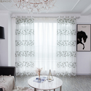 modern curtains for hotels Embroidery sheer turkish curtains embroidery for the living room