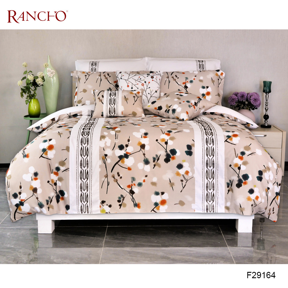 Wholesale Duvet Cover 7pcs Luxury Bedding Sets Embroidery Combine With Printing