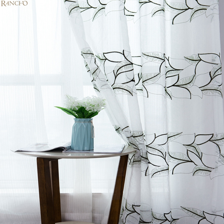 modern curtains for hotels Embroidery sheer turkish curtains embroidery for the living room