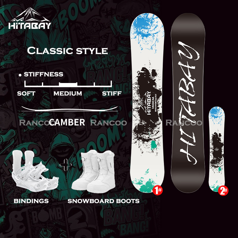 freestyle snowboard custom design snow board park camber wood core snowboard for winter sports