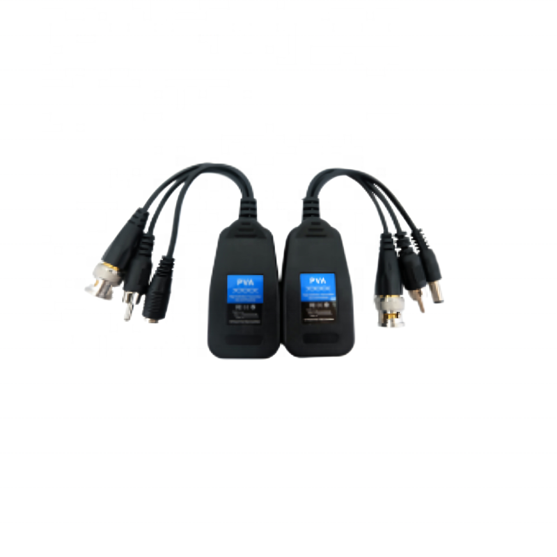 Passive BNC HD Video Balun Price with Power RJ45 AHD TVI CVI CVBS Full 720P 1080P for Surveillance IP Camera CE RoHS (VB207PVA)