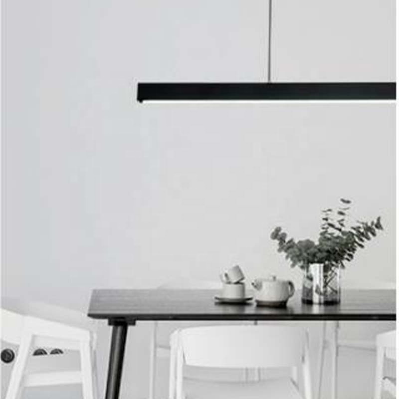 Nordic Design Adjustable Chandelier Simple Long Pendant Hanging Lighting Fixtures for Dining Room Bar