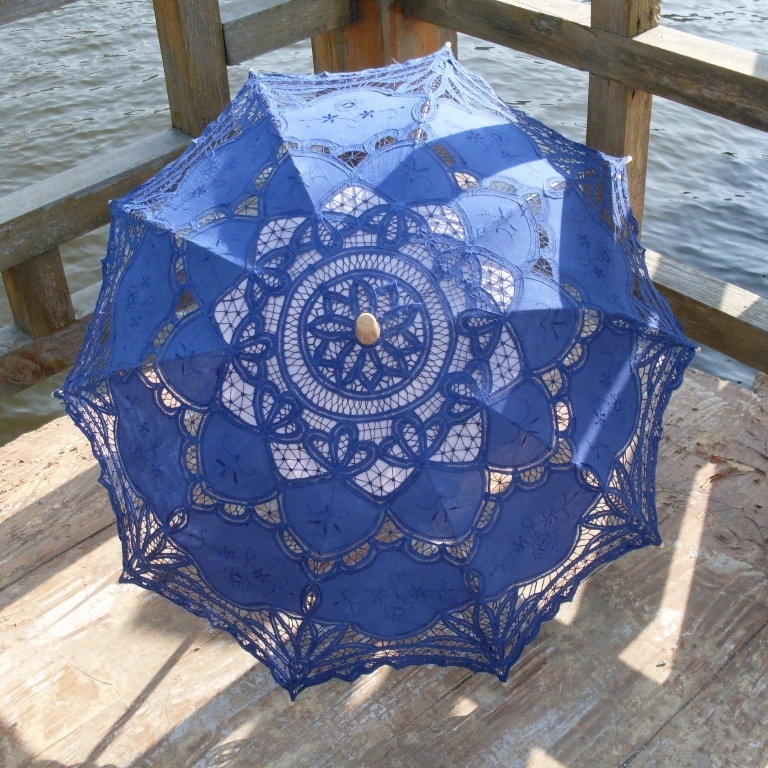 Good Quality Handmade Wholesale Chinese Elegant 16 Colors Lace Parasol Umbrella For Wedding Party Laces Embroidery Umbrella