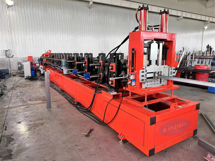 C Channel Roll Forming Machine Cz Purlin Punching Hole Automatic Roll Forming Machine