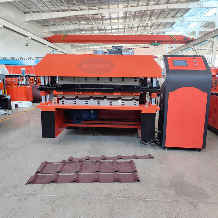 Randro factory hot selling tile making machinery ibr roof sheet double layer roll forming machine