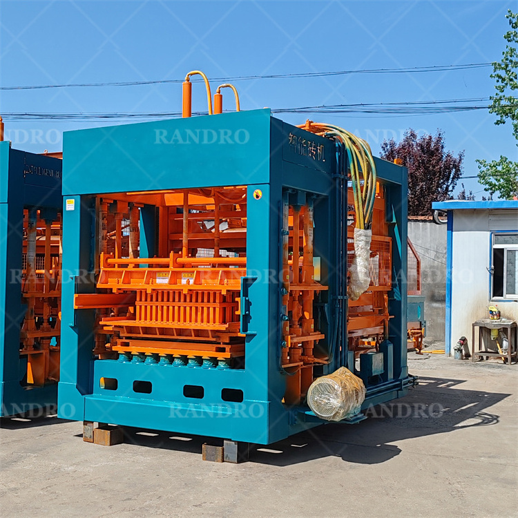 RANDRO Automatic concrete block brick making machine and brick moulding machine block make for indonesia