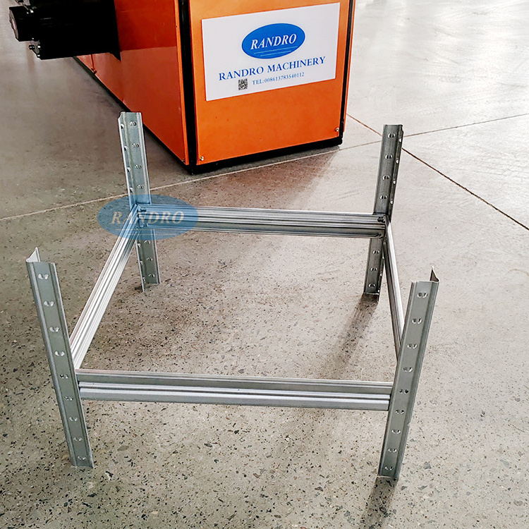 Cold Form Steel Box Beam Machine Rack Shelf Panel Machine Rack Upright Roll Forming Machine