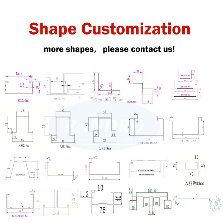 C Channel Roll Forming Machine Cz Purlin Punching Hole Automatic Roll Forming Machine