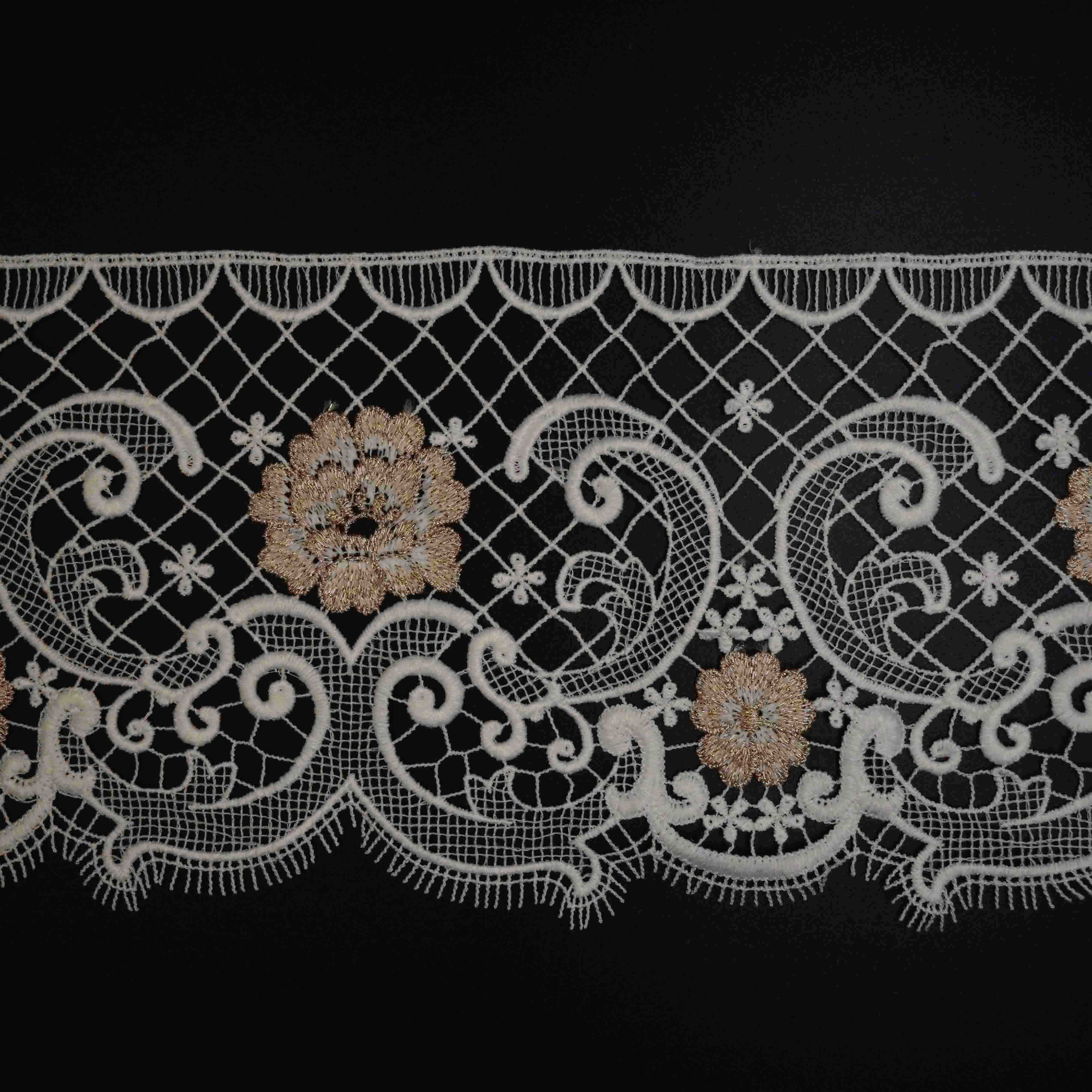 Floral Pattern Lace Ribbon Trim Lace for Headbands Garters Decorating Floral Designing & Crafts