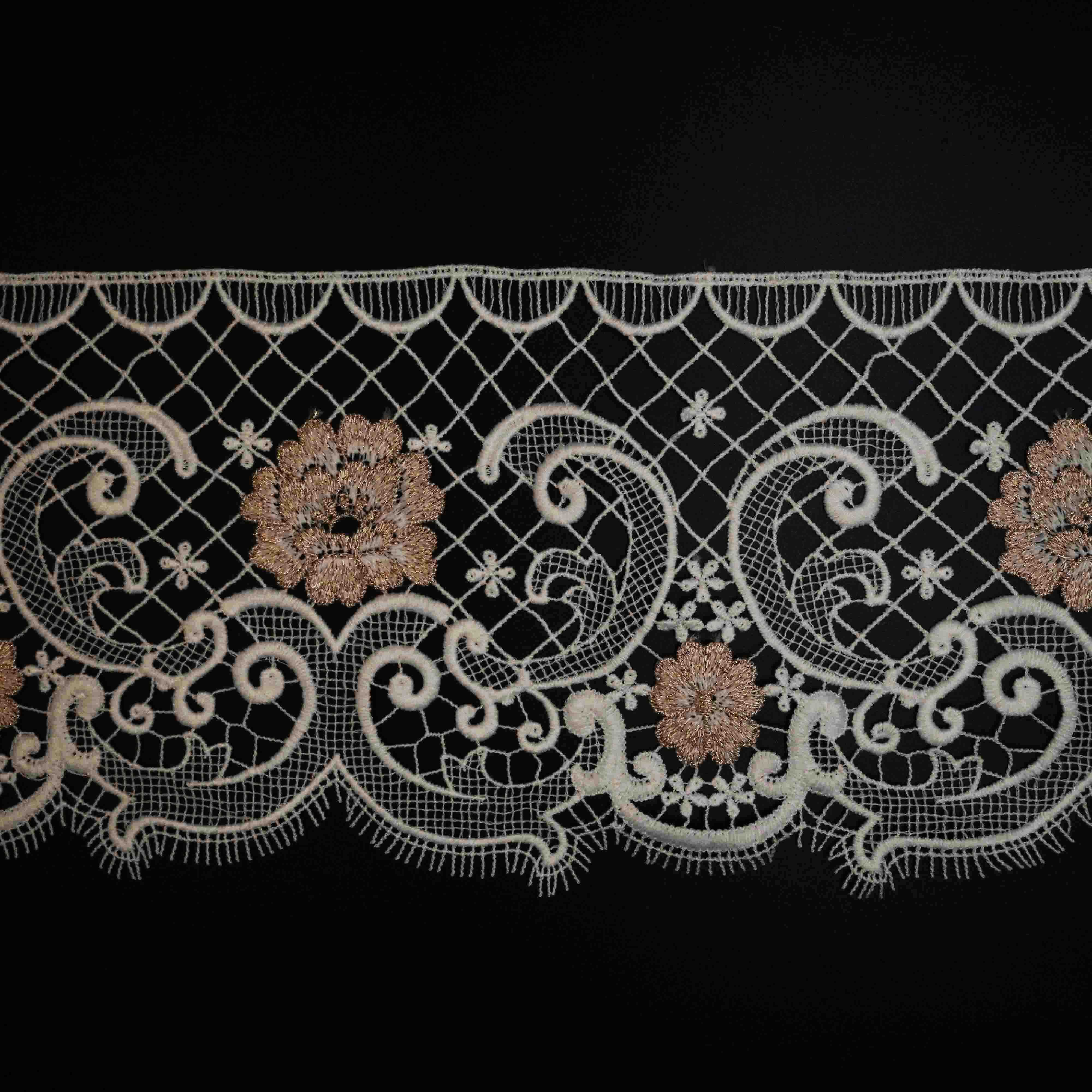 Floral Pattern Lace Ribbon Trim Lace for Headbands Garters Decorating Floral Designing & Crafts