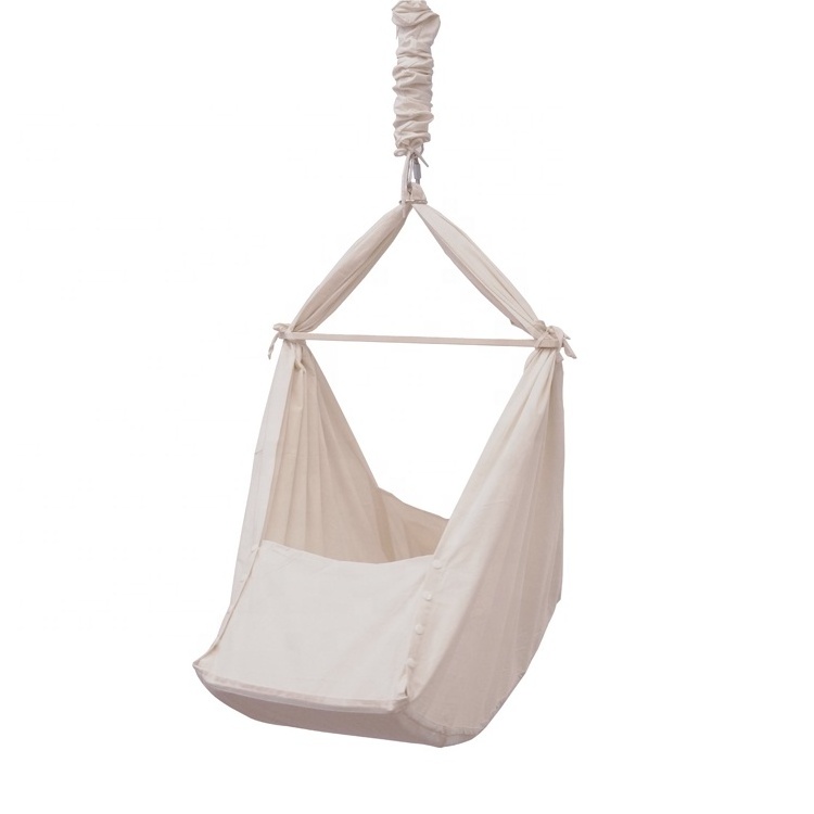 High quality organic cotton baby hammock baby cradle hammock portable hanging baby bed