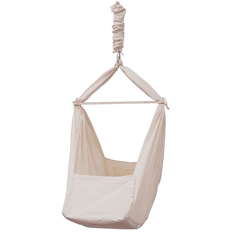 High quality organic cotton baby hammock baby cradle hammock portable hanging baby bed