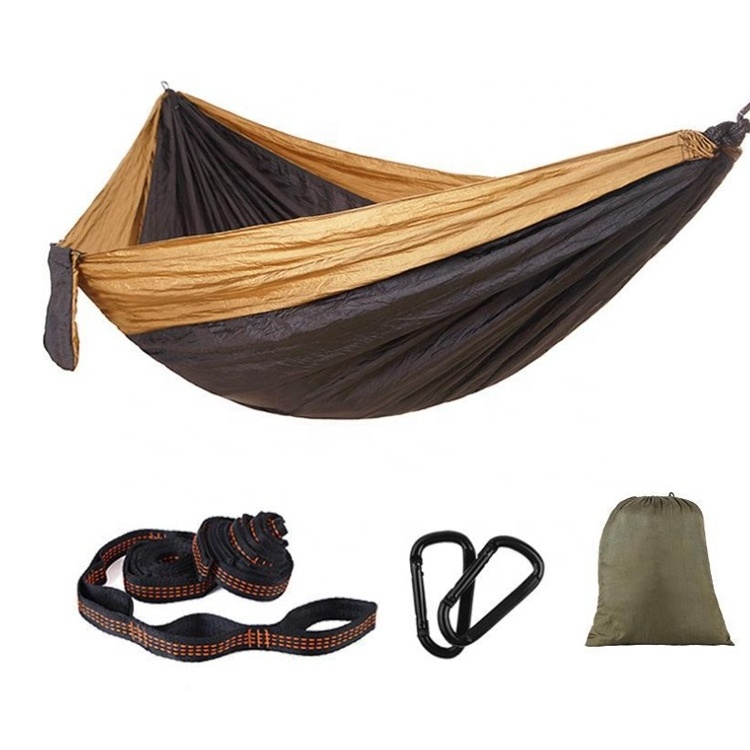 Hot Selling Outdoor Camping strap hammock Nylon beach hammock portable camping hammock