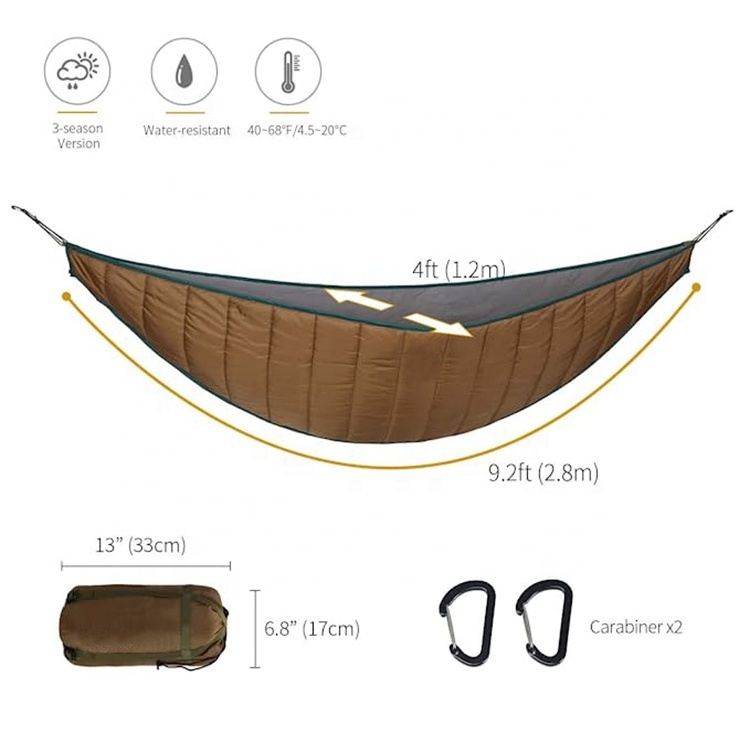 Ultralight Hammock Underquilt 1person huge hammock underquilt for hammock camping