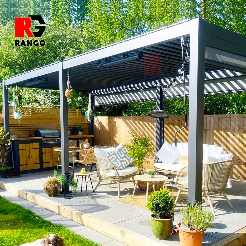 Cedar Wood Pergola, Wind Secure, Strong, Quality Made, Rot Resistant, Concrete Anchors, Spacious for Outdoor Patio, Deck