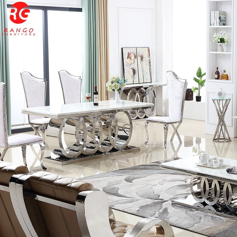 Home furniture Luxury modern dining room sets dining table and chairs dining table sets comedores mesa de comedor