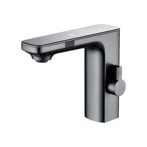 New design sensor digital touchless faucet with temperature display for bathroom