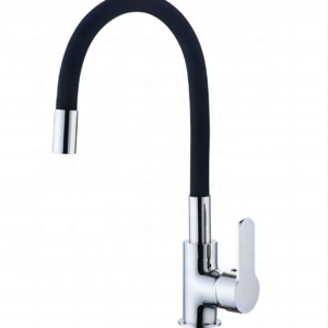 Kitchen sink mixer tap brass copper hot cold water single lever silicon spout kitchen faucet