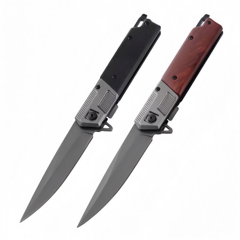 Wholesale New Style Rosewood G10 Handle Outdoor Tactical Hunting Edc Survival Comping Pocket Folding Knife