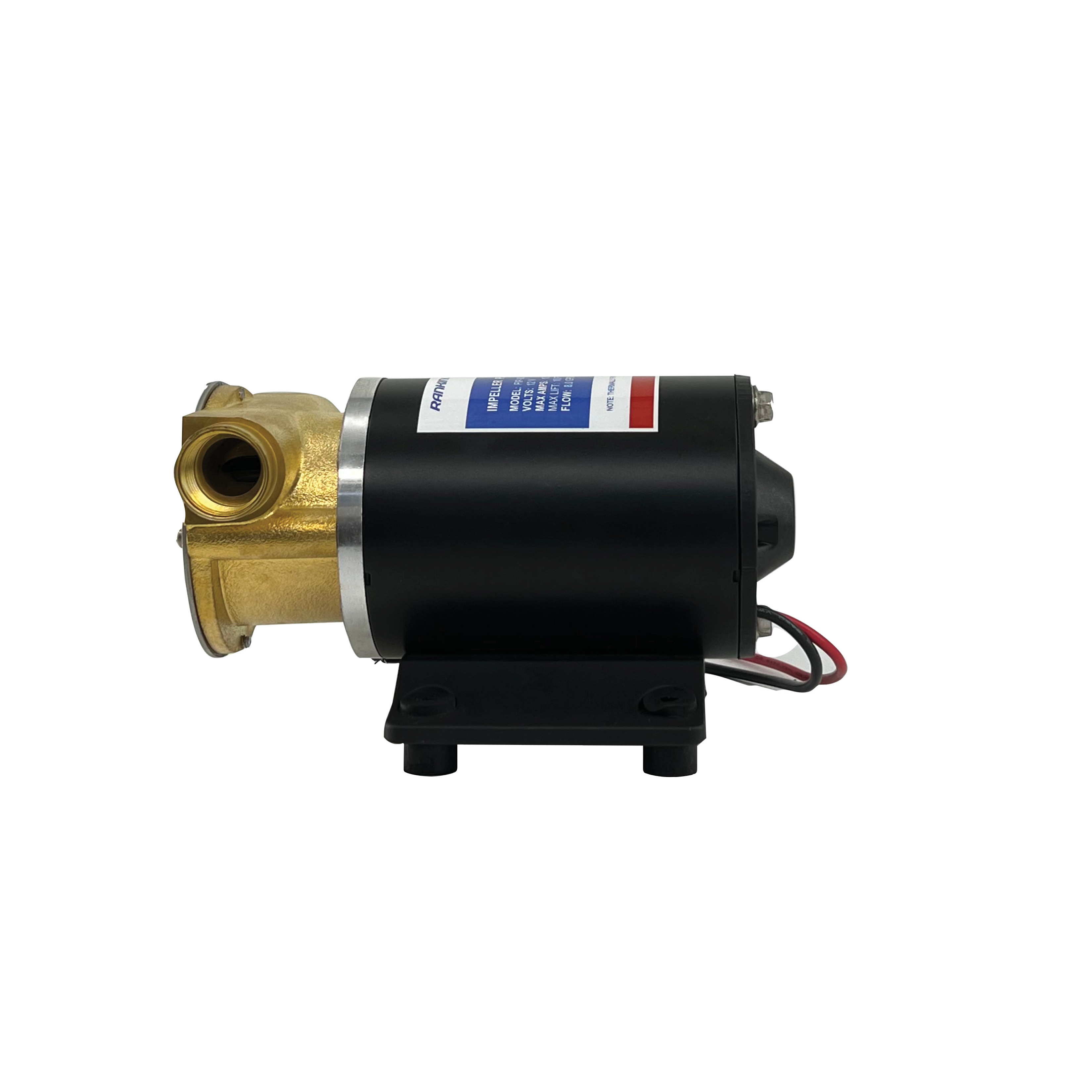 Ranking FIP-30-12  DC 12V 30L Bilge  Pump Self Priming Pump Brass Head Impeller Pump For Marine Boat Dewatering