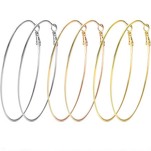 Titanium Steel Hoop Earring No Tarnish Stainless Steel Earring Hoops For Women