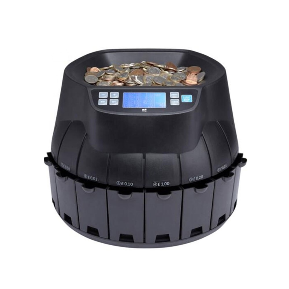 R9001 Value Counting Machine EURO Coin Selector Sorter Cash Counting Machine Coin Counter Note Counter