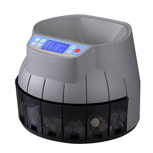 R9001 Ranpeng Auto Coin Counter and Sorter for EURO and USD with Dot Matrix Screen Display