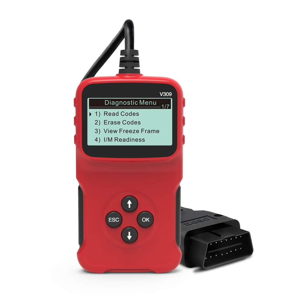 V309 OBD2 Code Reader Universal Diagnostic Scanner For Vehicle Check Engine Error Code Reader Battery Tester Tool